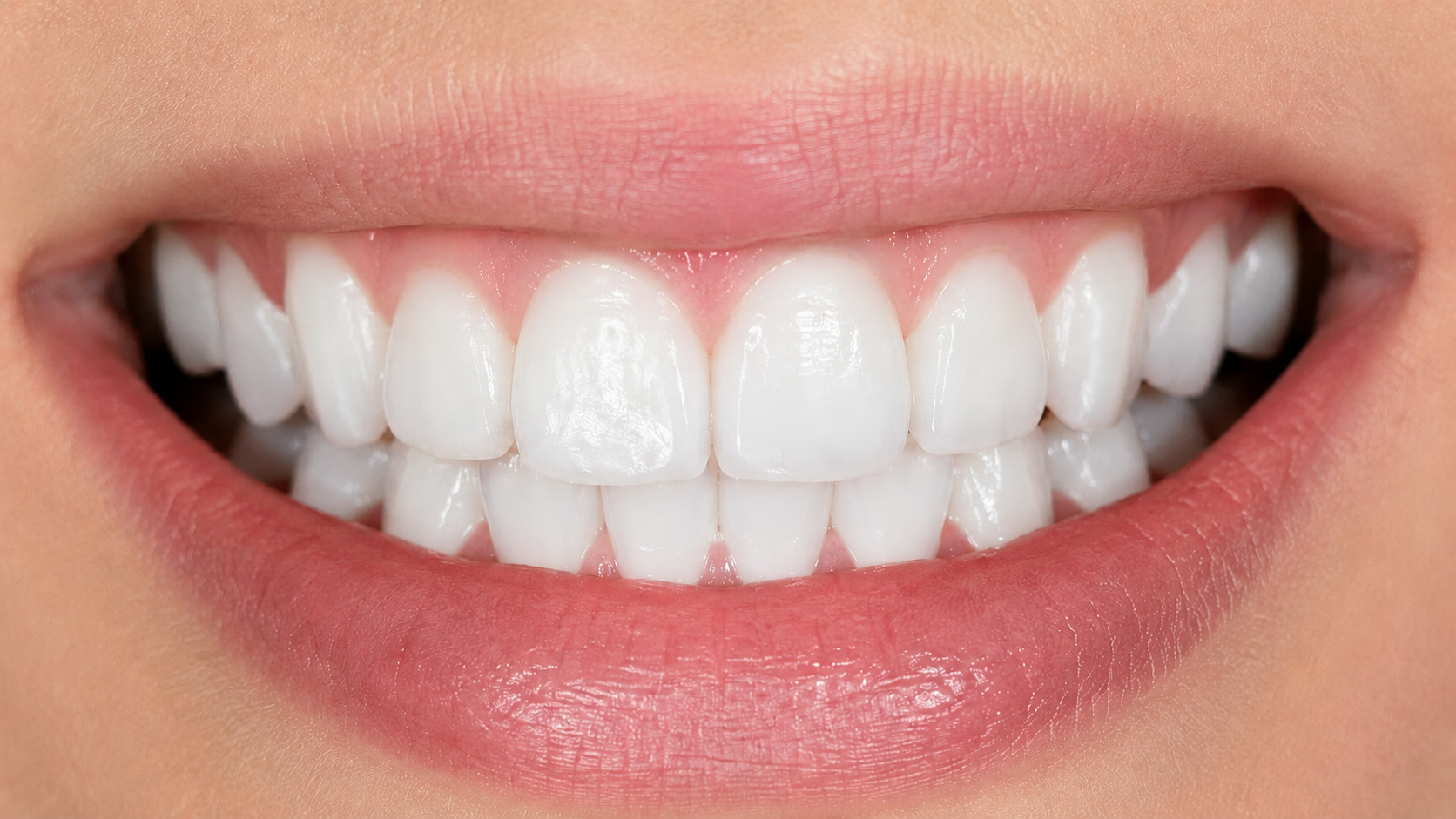 Bright white teeth after whitening